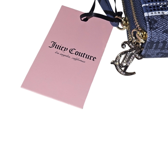 Juicy Couture Blue Wallet with Striped Design and Silver Charm - Picture 3 of 13